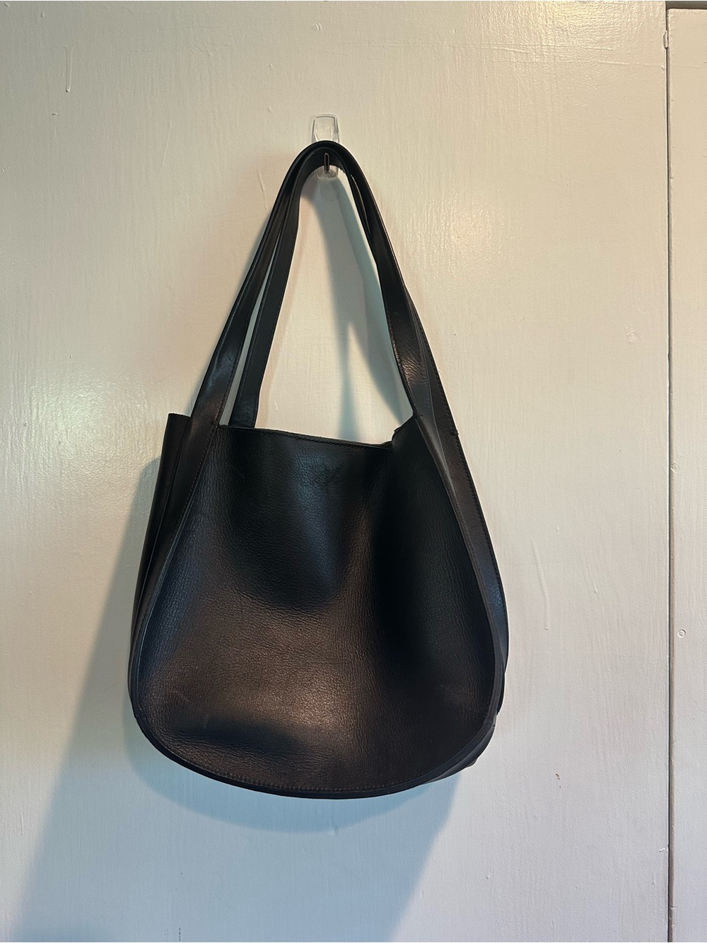 Madewell Black Leather Shoulder Bag
